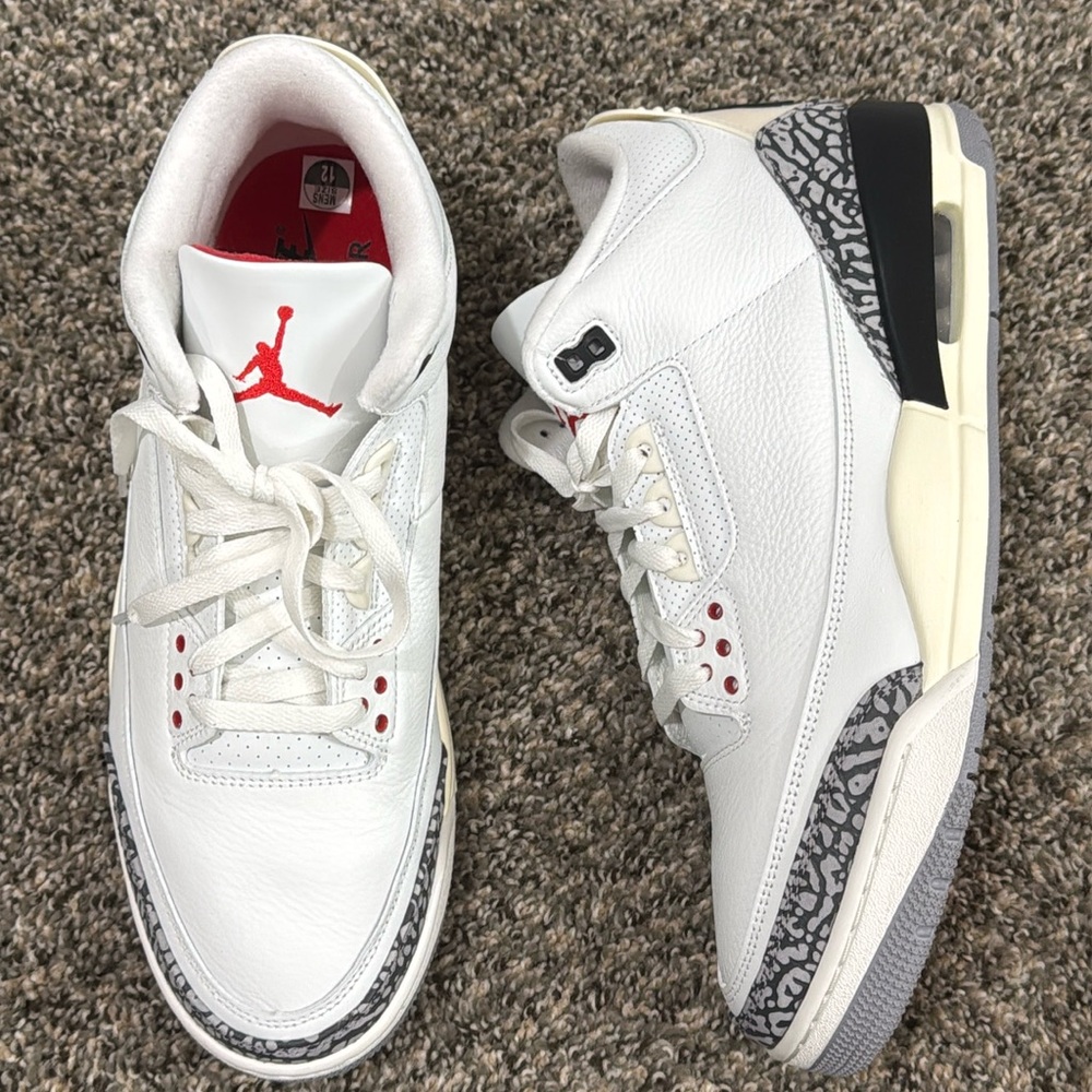 2023 Air Jordan 3 Retro 'White Cement Reimagined' Size 12
